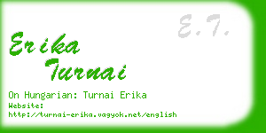 erika turnai business card